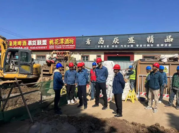 瑞安公司：青島膠州三里河110千伏輸變電工程線路 土建施工完成